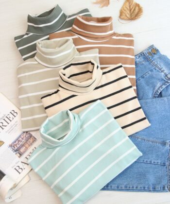 بلوز پنبه کبریتی یقه اسکی