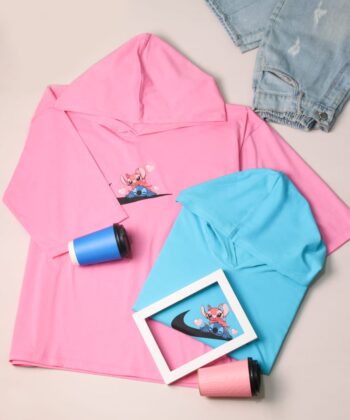 تیشرت  باکسی کلاهدار استیج