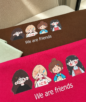 تیشرت کراپ We are friends