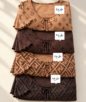 شومیز کاپدار طرحدار brown